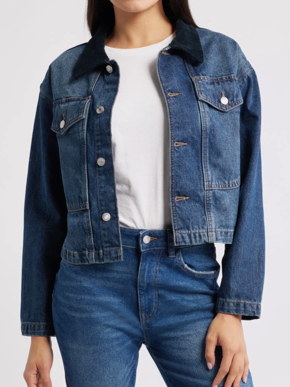 WARP+WEFT AVL Crop Denim Jacket